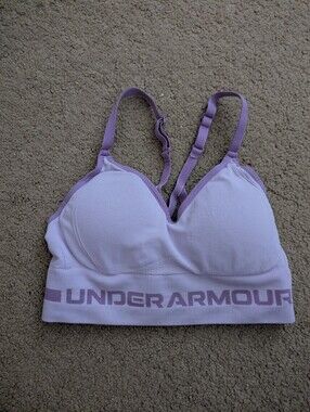 Under Armour Lavender Padded Seamless Sports Bra Size Small